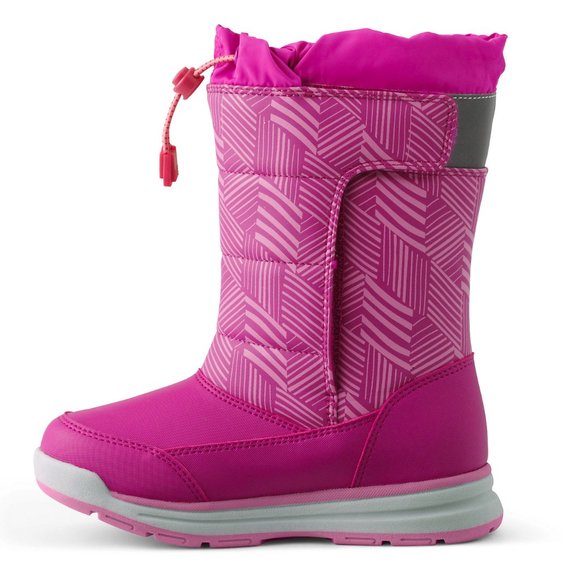 NIB Lands' End Snow Flurry Winter Boots RAPBERRY PINK GEO - Picture 2 of 6